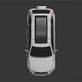 White Modern SUV With Black Roof Box And Sleek Exterior Design