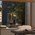 New Chinese Style Tea Shop Leisure Space With Comfortable Stylish Sofa And Coffee Table Combinations