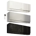 Modern Air Conditioners Available In White Silver Black With Remote 3d model