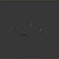 Transparent Fighter Jet Models Showcasing Modern Design On Dark Background With Various Angles
