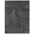 Dark Textured Wall Surface With Square Stone Tiles And Natural Patterns 3d model