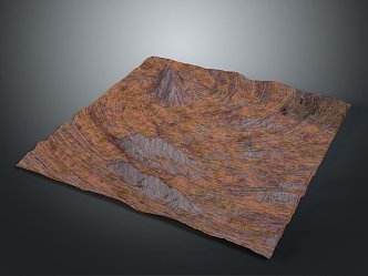 Geography, topography, mountain shape, ridge, ridge, valley, mountain range, canyon, geomorphology, mountain peak, mountain body 3d model