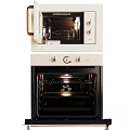 Modern Kitchen Appliances Featuring Gas Stove Electric Cooktop Built In Oven And Range Hood