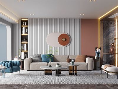 modern living room model