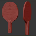 Two Table Tennis Paddles With Orange White Marbled Surface And Dark Handles As Sport Equipment
