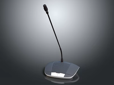 Modern Microphone Mike Amplifier Capacitor Mike High-end Mike Desktop Mike 3d model