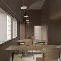 Modern Restaurant Open Kitchen Interior Design With Island Counter And Appliances