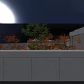 Outdoor Rooftop Leisure Area With Wooden Flooring Tables Chairs Sunshades And Trees