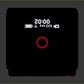 Black Cube Shaped Mini PC With White Panel And Red Indicator Light