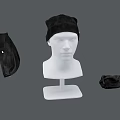 modern hat beanie hat 3d model