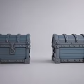 European Style Retro Treasure Box European Style Storage Box Modern Treasure Box Retro Middle Ancient Treasure Box 3d model