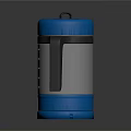 Daily Electrical Appliance Blue Thermos Flask With Transparent Measuring Scale And Gray Handle