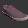 Stylish Gray Low Top Casual Shoes With White Sole And Lace Up For Daily Wear