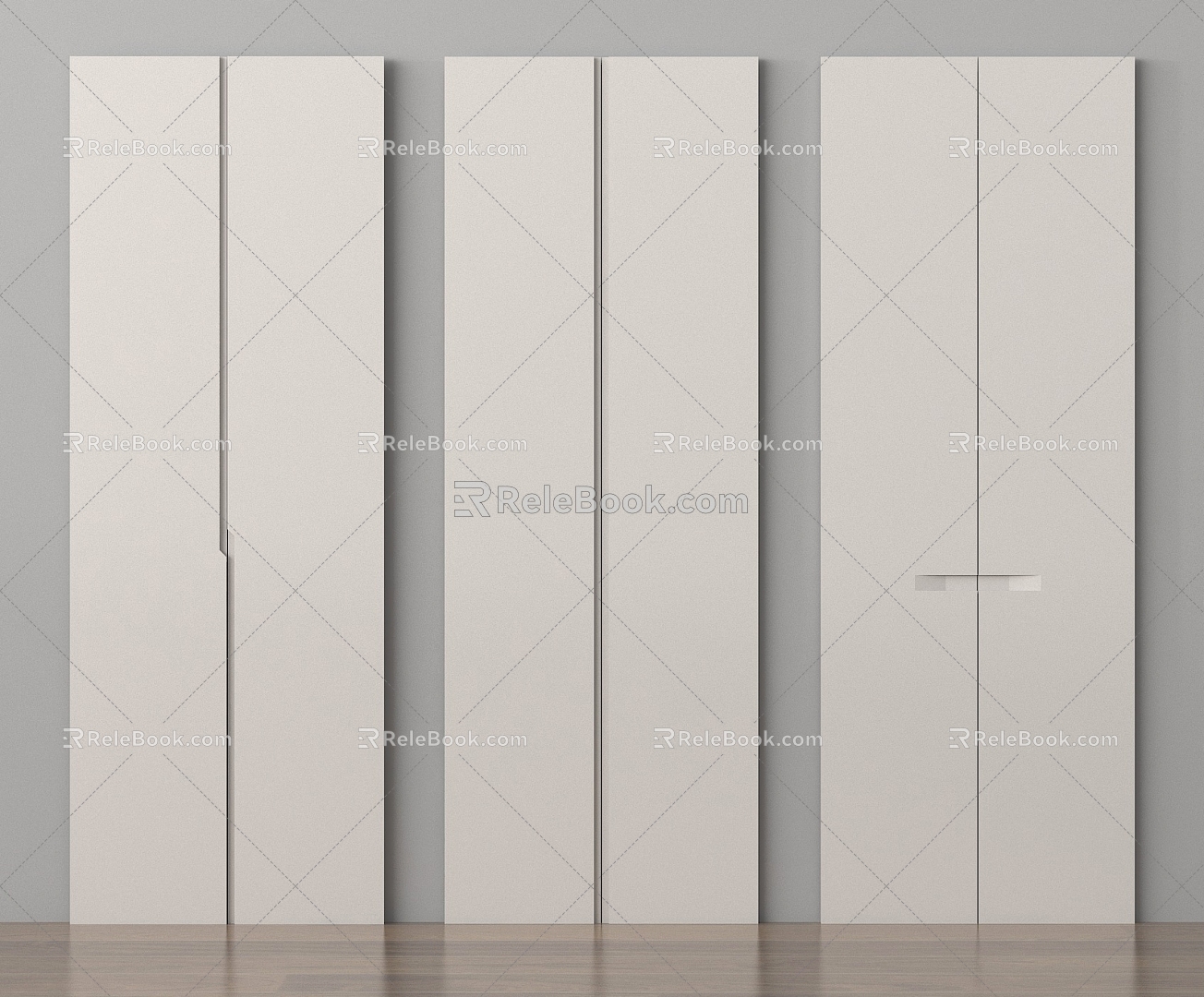 Modern door panel cabinet door 3d model