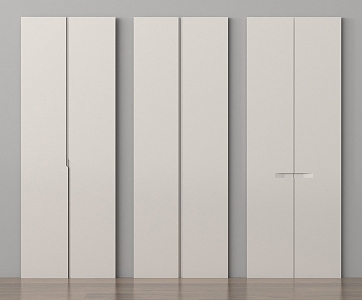 Modern door panel cabinet door 3d model