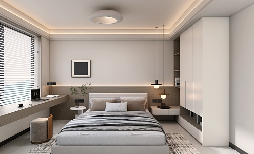 Master Bedroom Guest Bedroom 3d model