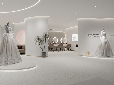 Modern Bridal Shop 3d model