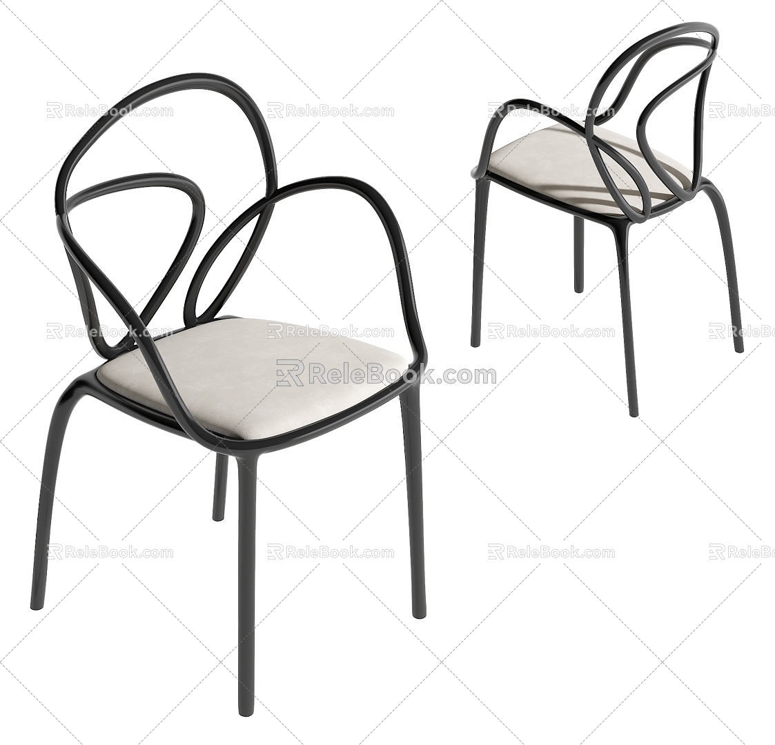 single chair 3d model