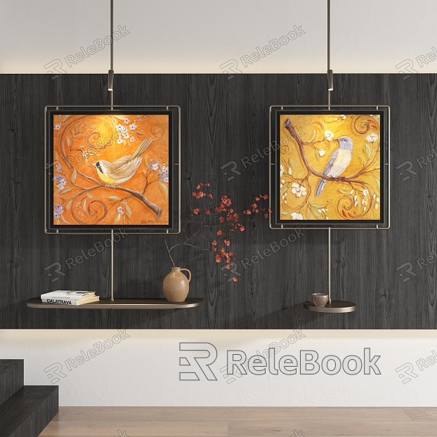 New Chinese abstract decorative painting model