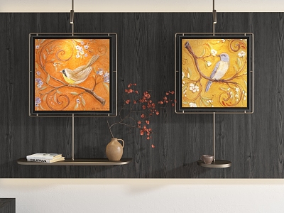 New Chinese abstract decorative painting model