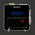 Sony Portable FM AM Radio Speaker with Digital Display and Control Knobs