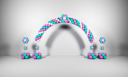 Modern Balloon Arch 3d model