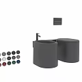 Modern Gray Toilet With Integrated Sink And Faucet Various Color Options