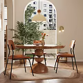 Dining Table and Chair Table and Chair 3d model