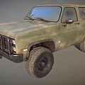 Jeep off-road vehicle military jeep Chevrolet M1009 low face number low model simple model game sub-era film and television level super realistic high precision 3d model