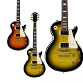 Musical Instruments Electric Guitars With Different Sunburst Finish And Wooden Body Design