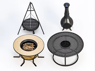 Modern grill 3d model