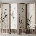 New Chinese Style Screen Partition 3d model