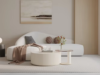 Modern three-seat sofa 3d model