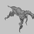 Armored Mechanical Robot Character Design For Game And Movie Scenes
