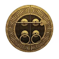New Chinese Handle Door Handle Hardware Accessories 3d model