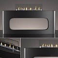 Nordic fireplace 3d model