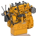 Diesel Engine Internal Combustion Engine Industrial Equipment Marine Engine Engine 3d model