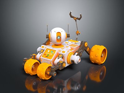 Modern lunar rover Mars rover Expedition rover Lunar rover 3d model