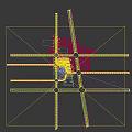 Aerial View Planning of High Rise Residential Complex With Road Network And Green Spaces