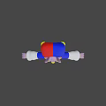 Colorful 3D Cartoon Clown Rabbit With Blue Red Yellow Outfit And Pink Limbs