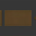 Wooden Rolled Floor Mat For Household Living Supplies With Striped Design