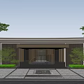 Modern Gate High-end Demonstration Zone Gate 3d model