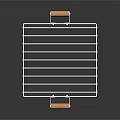 Stainless Steel Grill Rack With Wooden Handles For Baking And Cooling Use