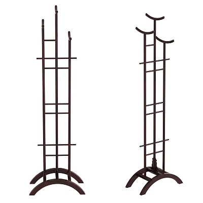 Sturdy Metal Standing Clothes Racks With Wheels For Home Organizing And Storage 3d model