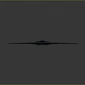 Blue Green Camouflage Aircraft with Flying Wing Design and Stealth Features