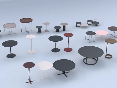 Modern Coffee Table Small Table Small Round Table Table Side Table 3d model