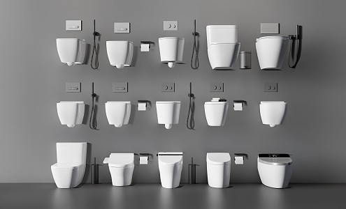 Modern toilet 3d model