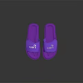 Purple KUMI Logo Home Slippers Comfortable Slide Design For Daily Wear