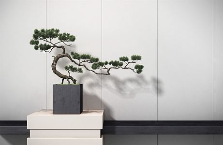 New Chinese Bonsai Pine Plant Ornaments 3d model