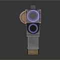 Futuristic Purple And Metallic Silver Gun With Decorative Barrel Grip And Stylish Design
